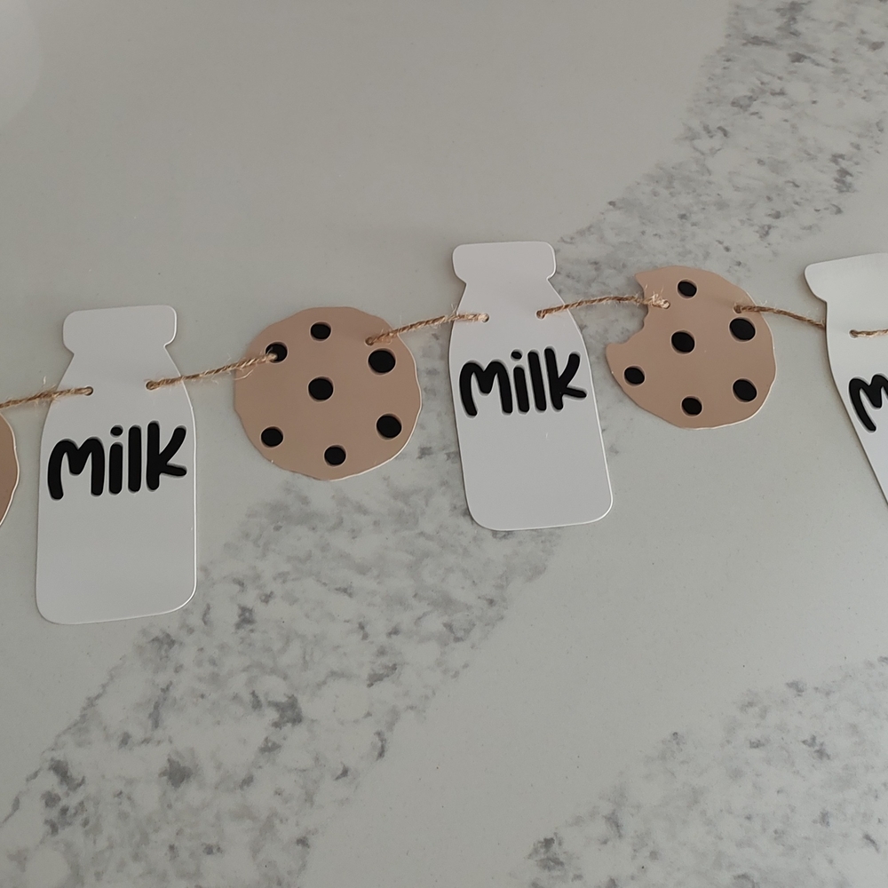 Milk & Cookies Party Banner (Birthday, Baby Shower, Etc.)